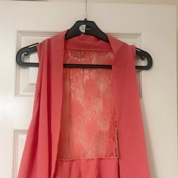 Tops - coral lace blazer new with tags holiday summer